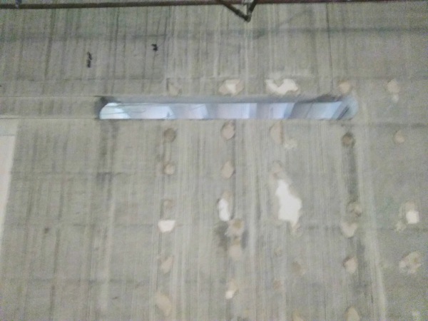 betonból sáv kivágás